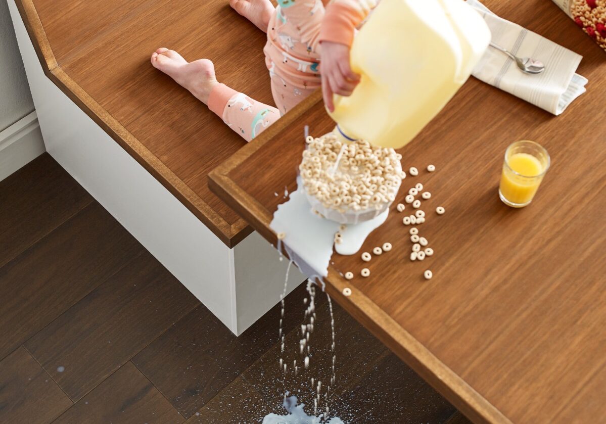 Milk spill cleaning | Big Bob's Flooring Outlet Wichita
